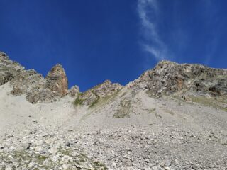 In salita verso il Colle di Prafauchier