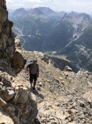 Salendo nei pressi della cima 