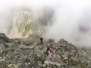 disarrampicata lungo la cresta NO