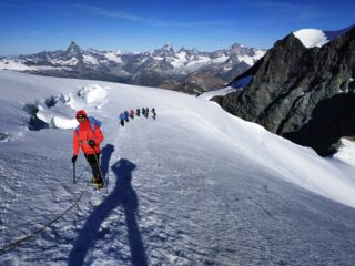Crepaccio prima del tratto finale.