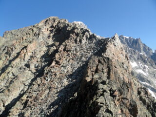 la cresta delle Aig. Rouges