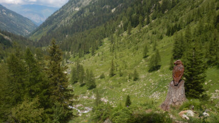 Vista dal rifugio verso Valle