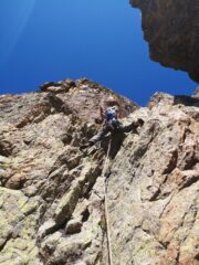 il bel diedrino all'inizio del primo tiro