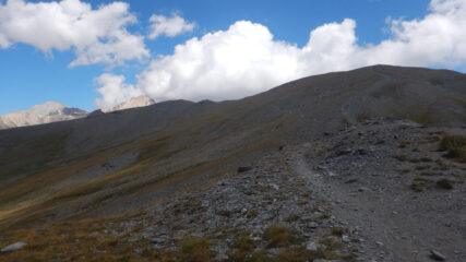Traccia sul lato nord-ovest del Vin Vert