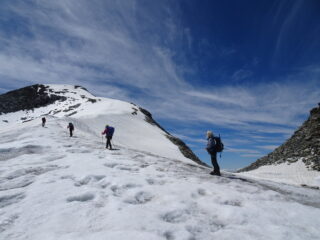 salendo verso la cima del Piz Murtel