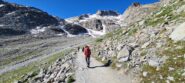 salendo verso il Rifugio Fuorcla Surlej