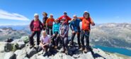 foto di gruppo in vetta al Piz Murtel