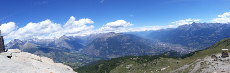 Panorama dalla Punta Chaligne