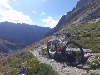 al col Manzol: vista sulla discesa verso il rif. Granero