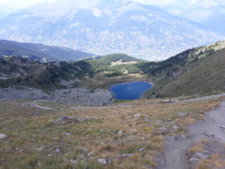 Lago di Chamolè dal col Chamolè