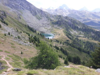Lago di Chamolè dal col Replan