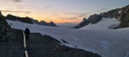 ultime luci del giorno verso il Ghiacciaio del Gigante