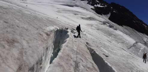 Aggiramenti sul Gruebugletscher