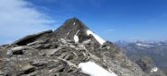 La cresta di salita all'Albaron