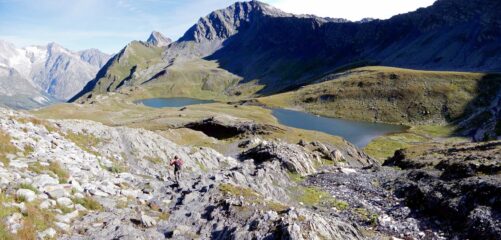 discesa verso i laghi ferret