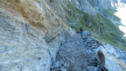 salendo verso il Rifugio Petrarca