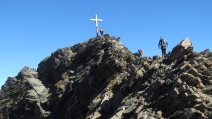 l'arrivo in vetta all'Altissima