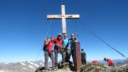 foto di gruppo in vetta