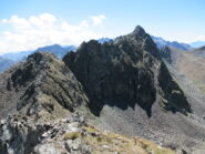 Cima di Bal e cresta percorsa da sotto il Monte Aiga.