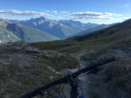 Discesa del col Lauson, poco sotto il lago