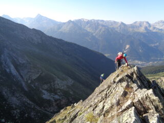 In salita sulla prima parte di cresta