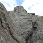 La bella fessura che segue la prima calata