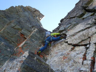Sul diedro di uscita (foto mgulliver)