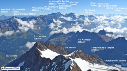 Panorama verso il Piz Bernina.