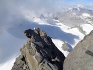 Primo tratto sulla lama esposta