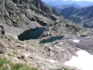 Lac Gelè e Lac Lusiere salendo al Pas de la Fous