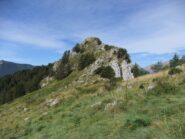 Tratto roccioso della dorsale 