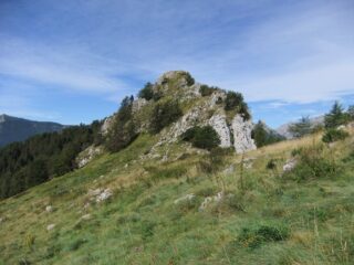 Tratto roccioso della dorsale 