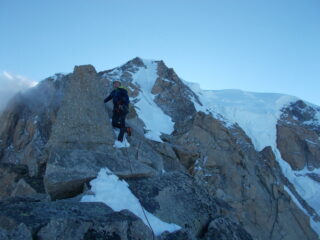 prossimi ormai al bivacco  ai piedi del Blanc de Courmayer..