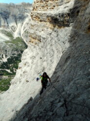 ormai nel tratto finale della ferrata