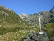 Bivio verso sx per il vallone di Sartore