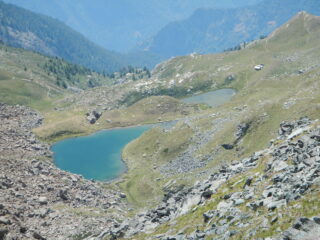 da Punta Malanotte vista sui laghi La Manica e del Laus