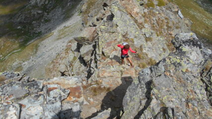 La cresta verso la Punta Palasinaz