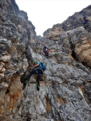 Qualche tratto più impegnativo a metà salita