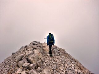 Giorgio verso la cima