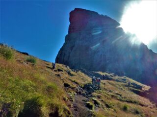 L'attacco della ferrata poco oltre Porta Vescovo