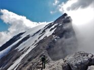 Usciti dalla ferrata, verso la cima