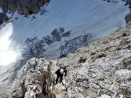 Il tratto attrezzato verso il ghiacciaio
