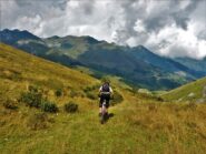 Inizio discesa nel vallone di San Lorenzo