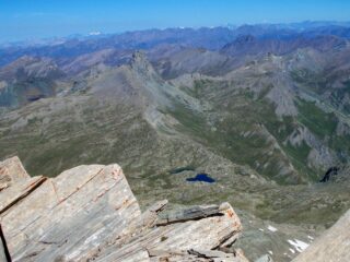 dalla cima vista sul versante nord 