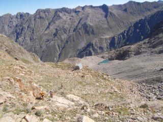 il bivacco e il lago Bianco 