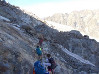 il passaggio sul versante 
 nord ovest 