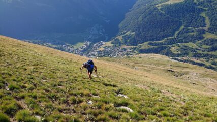 Salendo la punta Sud