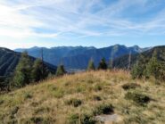 Dalla panchina sguardo sulla Val Vigezzo