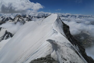 cresta affilata prima delle rocce finali