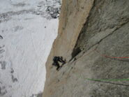 Variante 6a+ - traverso per arrivare sulla via originale